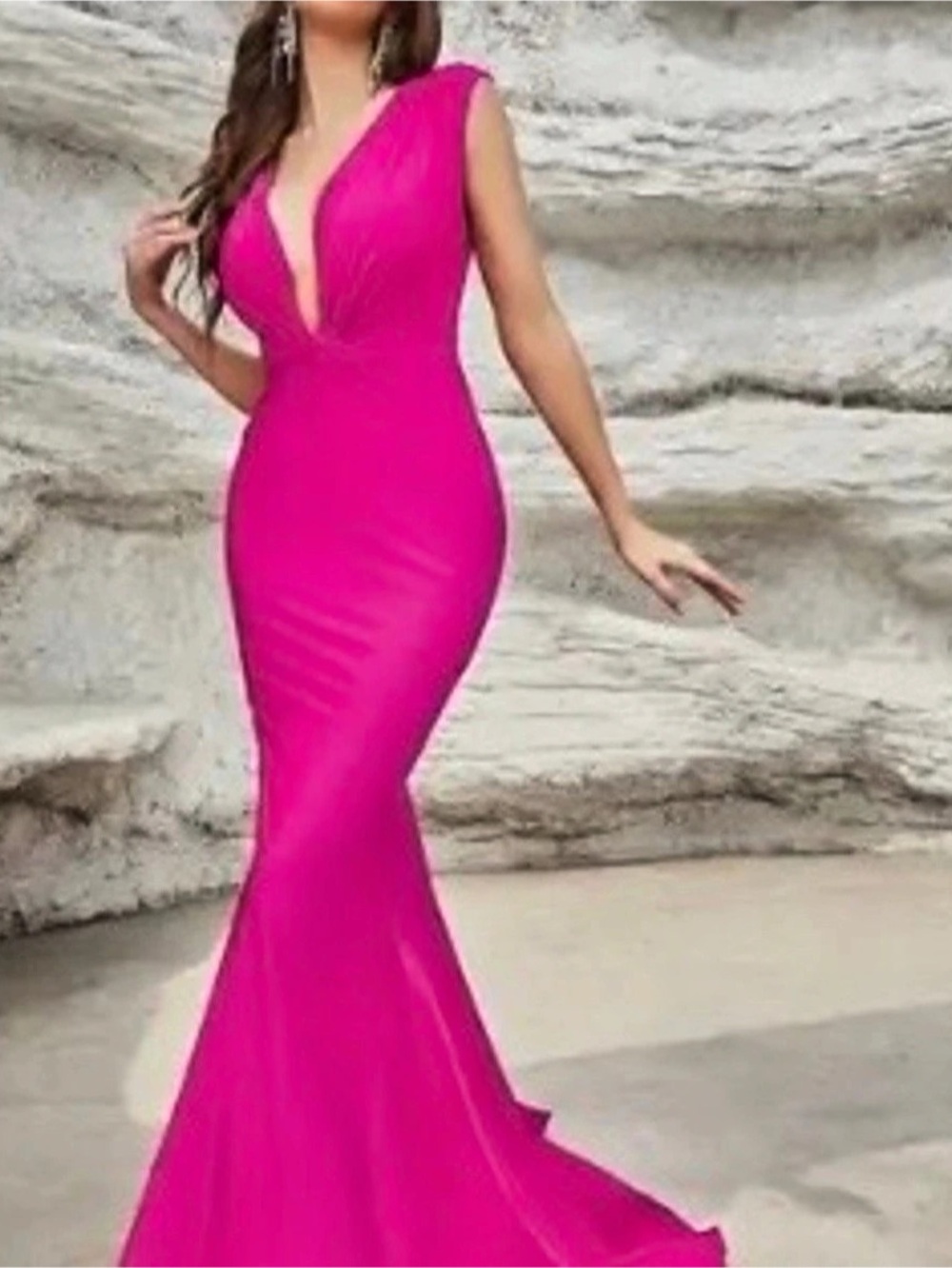 Pink Mermaid Maxi Dress